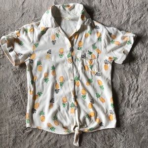NWOT button up pineapple shirt!
